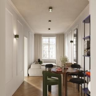 Lampa spot Aura GX53 - zielony oliwkowy | Sollux