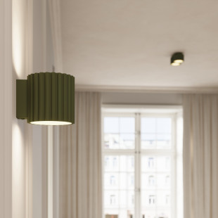 Lampa spot Aura GX53 - zielony oliwkowy | Sollux