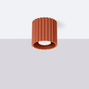 Lampa spot Aura GU10 ochra czerwona Sollux | Nowoczesny design