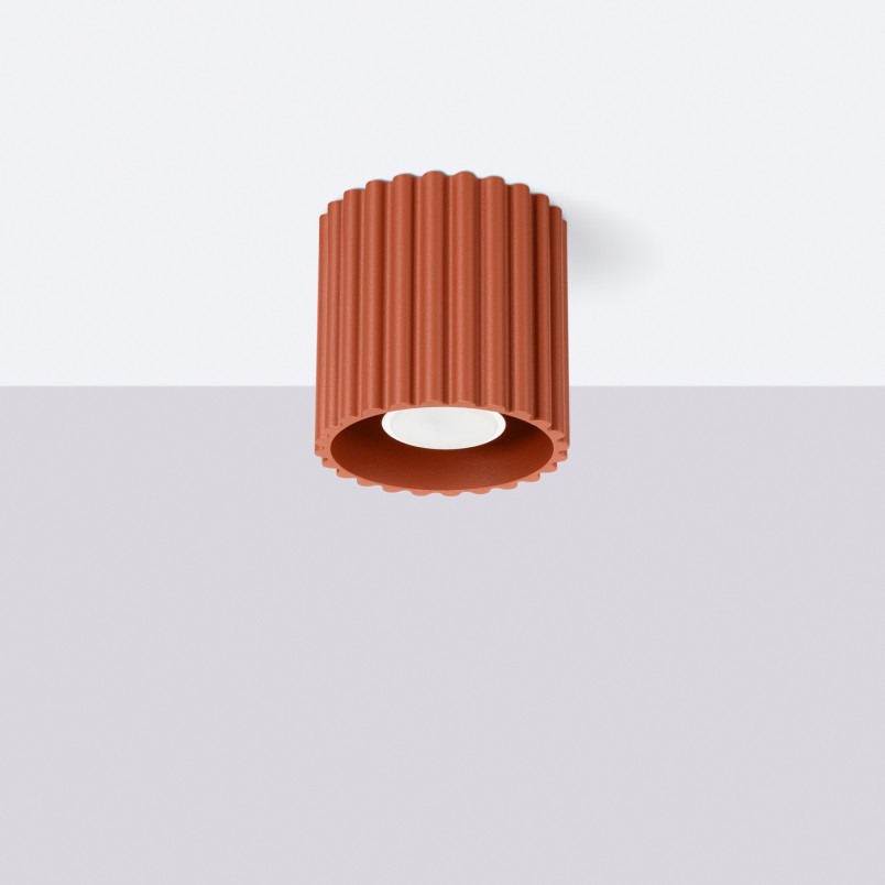 Lampa spot Aura GU10 ochra czerwona Sollux | Nowoczesny design