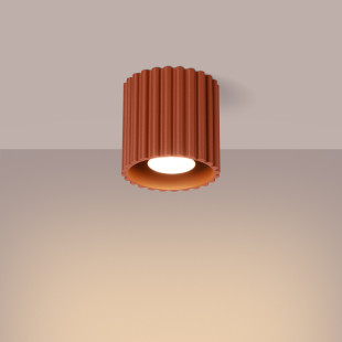 Lampa spot Aura GU10 ochra czerwona Sollux | Nowoczesny design