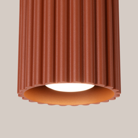 Lampa spot Aura GU10 ochra czerwona Sollux | Nowoczesny design