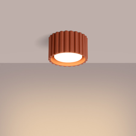 Lampa spot Sollux Aura GX53 - ochra czerwona | Nowoczesne oświetlenie