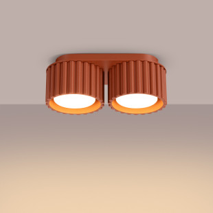 Lampa spot ryflowana Aura GX53 Sollux | Ochrona IP20
