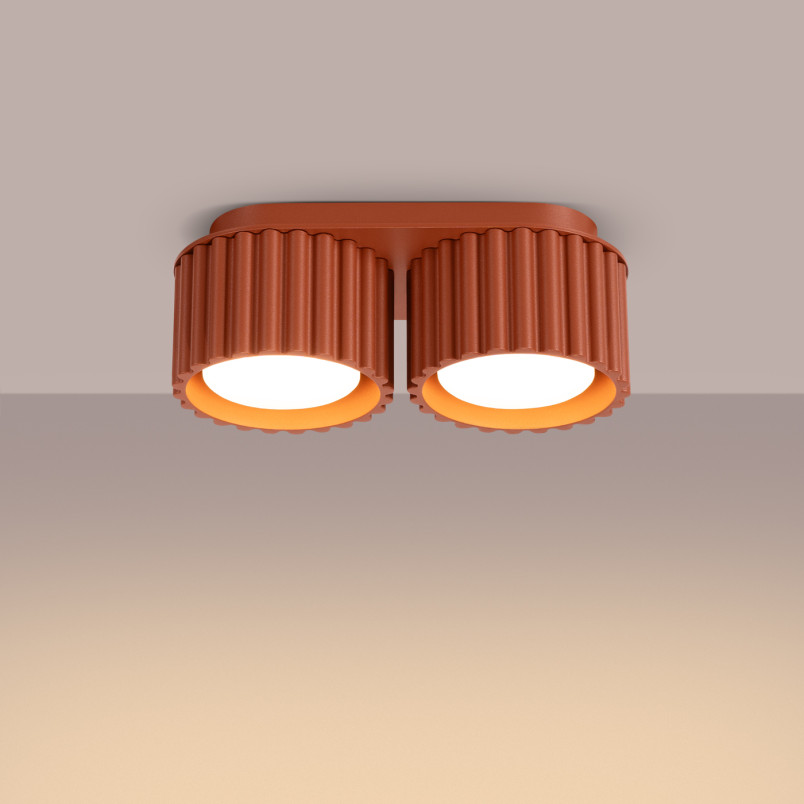 Lampa spot ryflowana Aura GX53 Sollux | Ochrona IP20