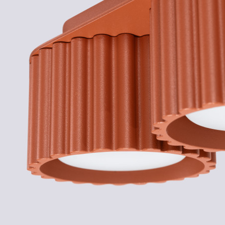 Lampa spot ryflowana Aura GX53 Sollux | Ochrona IP20