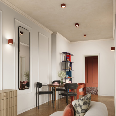 Lampa spot ryflowana Aura GX53 Sollux | Ochrona IP20