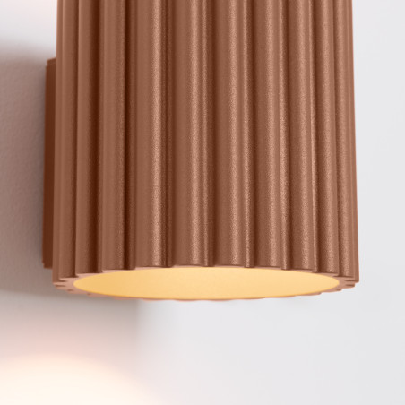 Kinkiet ryflowany Aura Mocca Sollux - Eleganckie oświetlenie