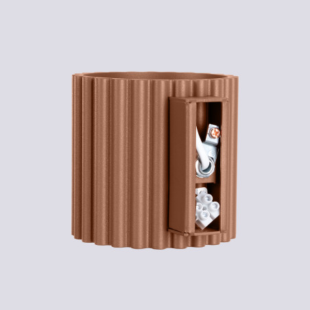 Kinkiet ryflowany Aura Mocca Sollux - Eleganckie oświetlenie