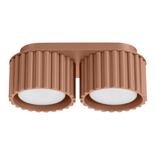 Lampa spot ryflowana Aura GX53 Sollux - Mocca | Downlight 2pkt