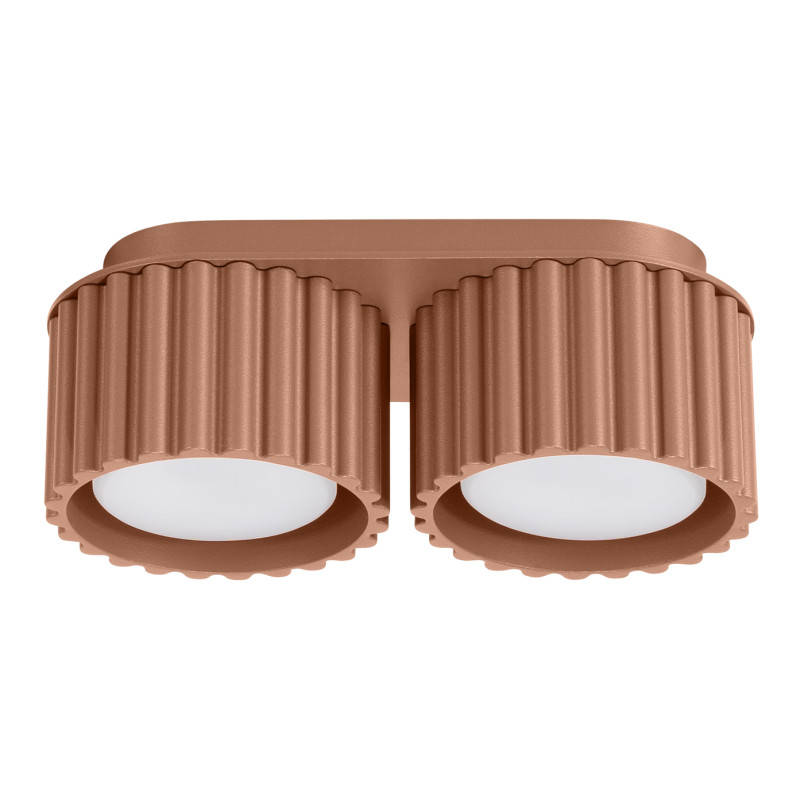 Lampa spot ryflowana Aura GX53 Sollux - Mocca | Downlight 2pkt