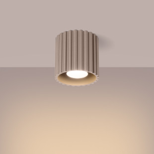 Lampa spot Aura taupe Sollux - nowoczesny design | Sollux