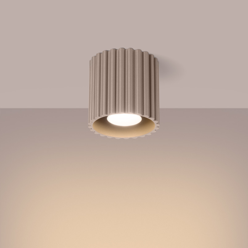 Lampa spot Aura taupe Sollux - nowoczesny design | Sollux