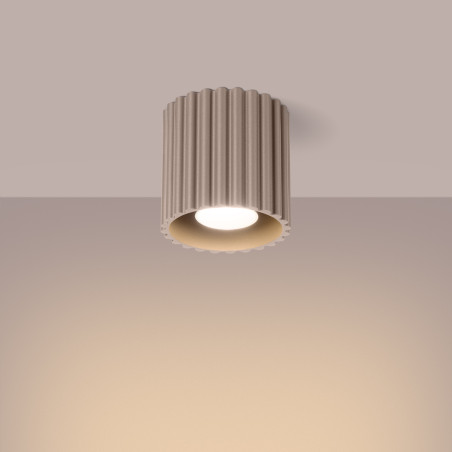 Lampa spot Aura taupe Sollux - nowoczesny design | Sollux
