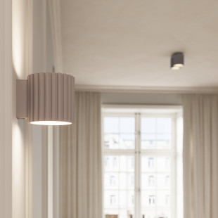 Lampa spot Aura taupe Sollux - nowoczesny design | Sollux