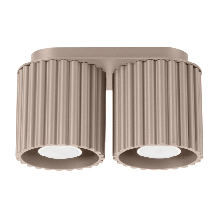 Lampa spot Aura 2 punktowa taupe Sollux | Nowoczesny design