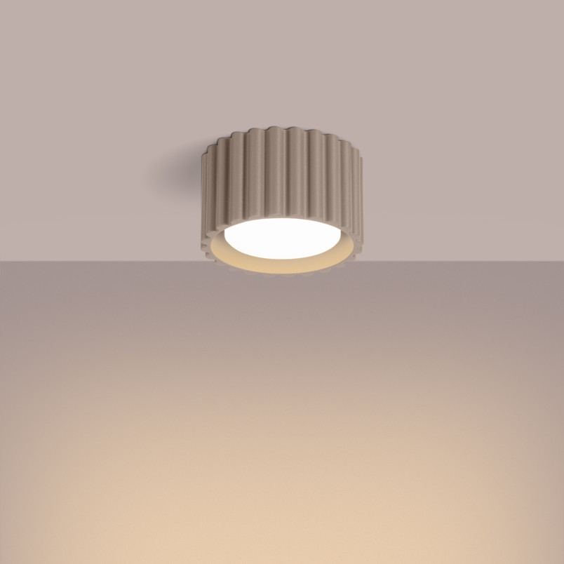 Lampa spot Aura GX53 taupe Sollux - Nowoczesny design