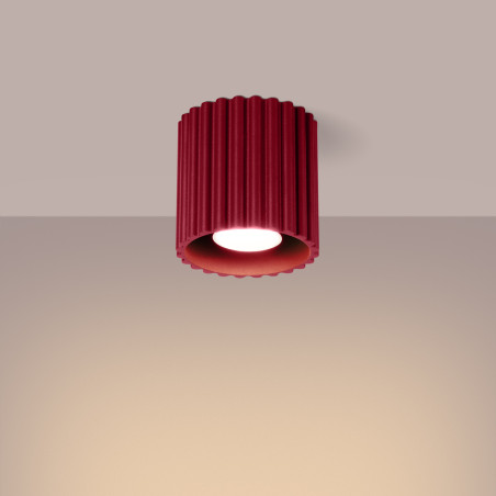 Lampa spot Aura burgund Sollux - nowoczesny design | Sklep