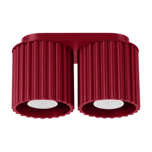 Lampa spot Aura 2pkt burgund Sollux | Nowoczesne oświetlenie