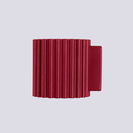 Kinkiet ryflowany Aura burgund Sollux - Elegancki design