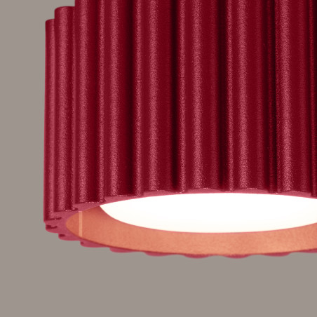 Lampa Aura GX53 Sollux - Burgundowy Spot do salonu | Sklep Sollux