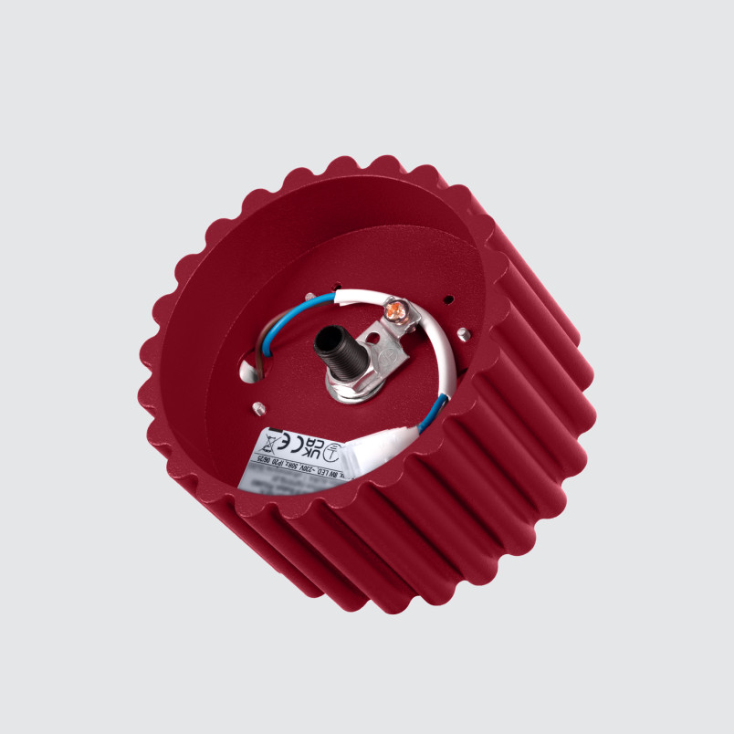 Lampa Aura GX53 Sollux - Burgundowy Spot do salonu | Sklep Sollux