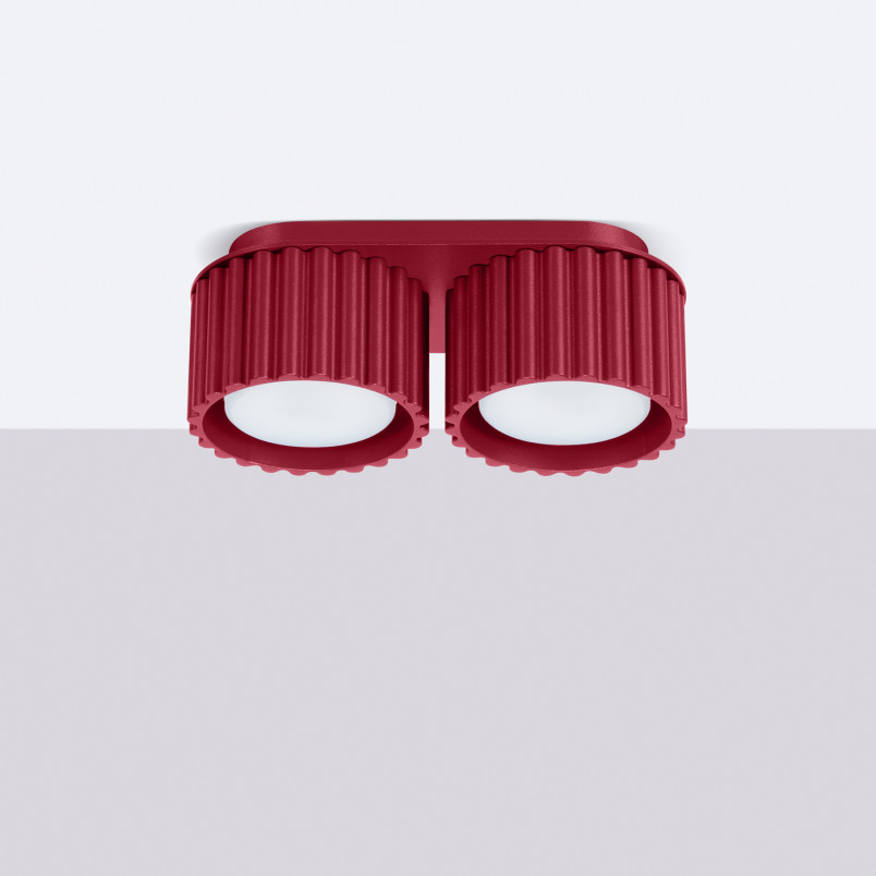 Lampa spot Aura GX53 - Burgund Sollux | Nowoczesny Design