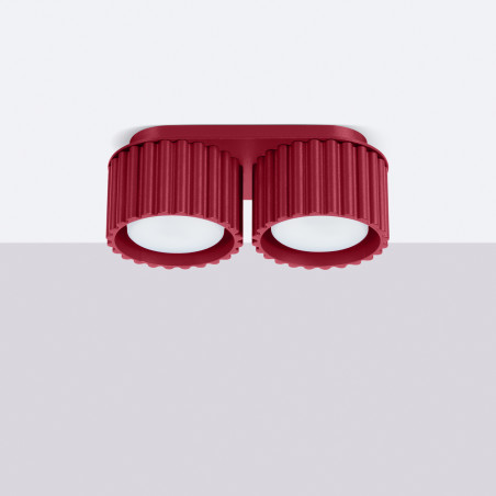 Lampa spot Aura GX53 - Burgund Sollux | Nowoczesny Design