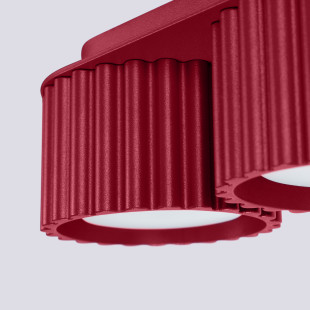 Lampa spot Aura GX53 - Burgund Sollux | Nowoczesny Design
