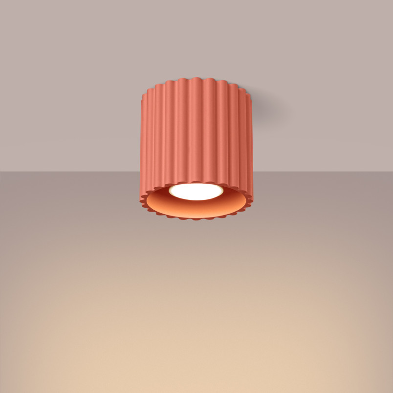 Lampa spot Aura Sollux - Brzoskwiniowa, 10cm - Sklep Sollux