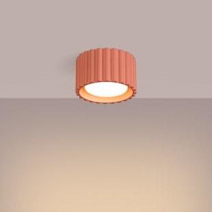 Lampa spot Aura GX53 Sollux - Brzoskwiniowa, 10cm - Kup online!