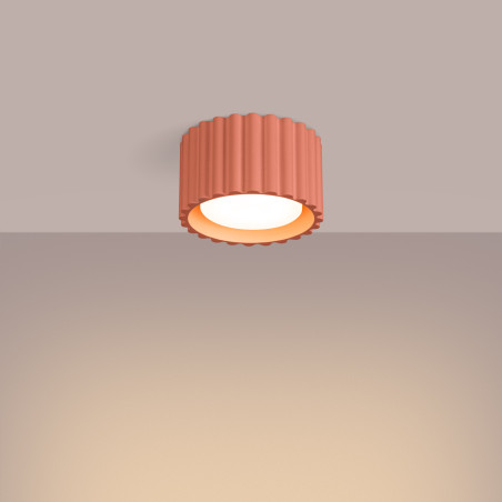 Lampa spot Aura GX53 Sollux - Brzoskwiniowa, 10cm - Kup online!