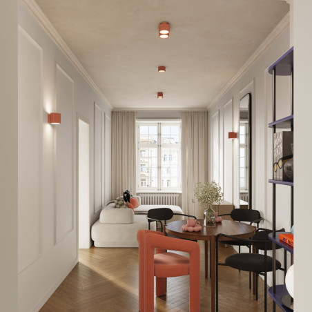 Lampa spot Aura GX53 Sollux - Brzoskwiniowa, 10cm - Kup online!