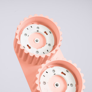Lampa spot ryflowana Aura GX53 | Sollux - Brzoskwiniowa