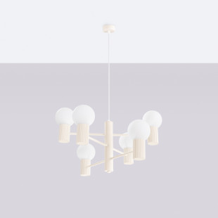 Lampa wisząca HALO 6 punktów Sollux | Nowoczesny design