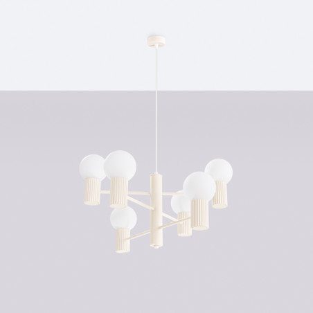 Lampa wisząca HALO 6 punktów Sollux | Nowoczesny design
