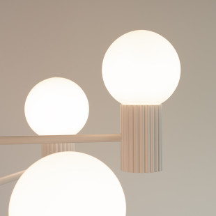 Lampa wisząca HALO 6 punktów Sollux | Nowoczesny design