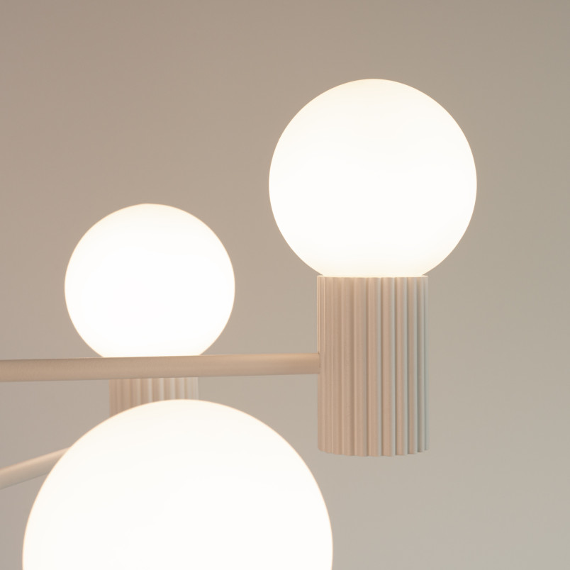 Lampa wisząca HALO 6 punktów Sollux | Nowoczesny design