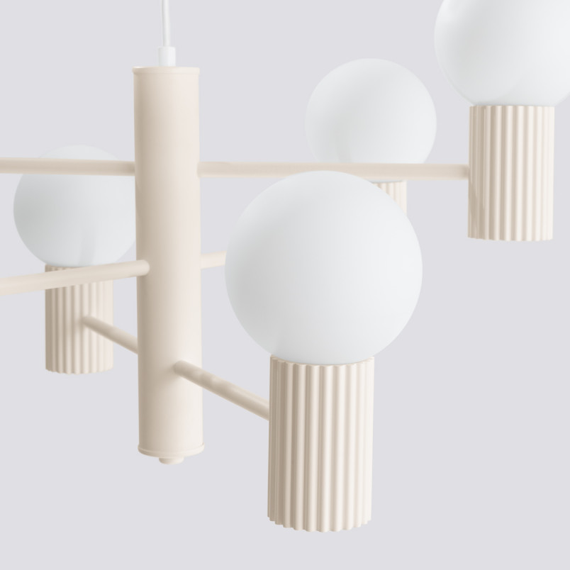Lampa wisząca HALO 6 punktów Sollux | Nowoczesny design