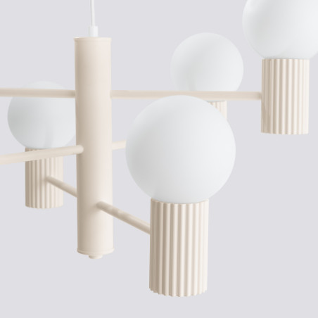Lampa wisząca HALO 6 punktów Sollux | Nowoczesny design