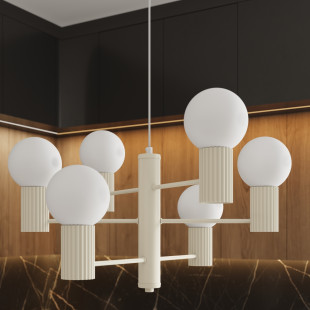 Lampa wisząca HALO 6 punktów Sollux | Nowoczesny design