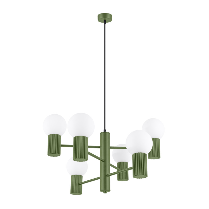 Lampa wisząca Sollux Halo 6-punktowa - nowoczesny design