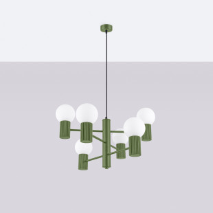 Lampa wisząca Sollux Halo 6-punktowa - nowoczesny design