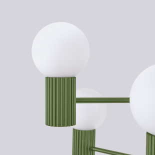 Lampa wisząca Sollux Halo 6-punktowa - nowoczesny design