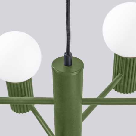 Lampa wisząca Sollux Halo 6-punktowa - nowoczesny design