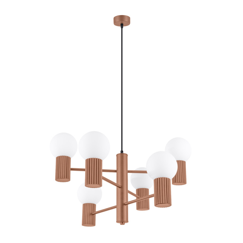 Lampa wisząca Sollux Halo 6 punktowa - nowoczesny design