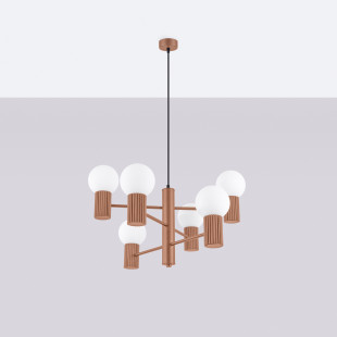 Lampa wisząca Sollux Halo 6 punktowa - nowoczesny design