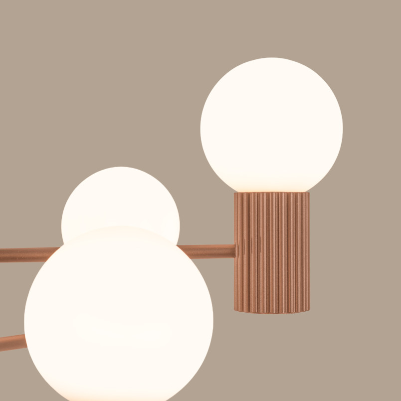 Lampa wisząca Sollux Halo 6 punktowa - nowoczesny design