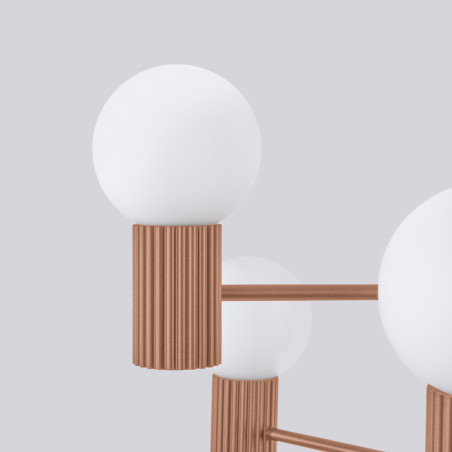 Lampa wisząca Sollux Halo 6 punktowa - nowoczesny design