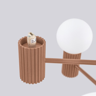 Lampa wisząca Sollux Halo 6 punktowa - nowoczesny design